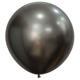 Large 60cm Silk Midnight Grey Balloons